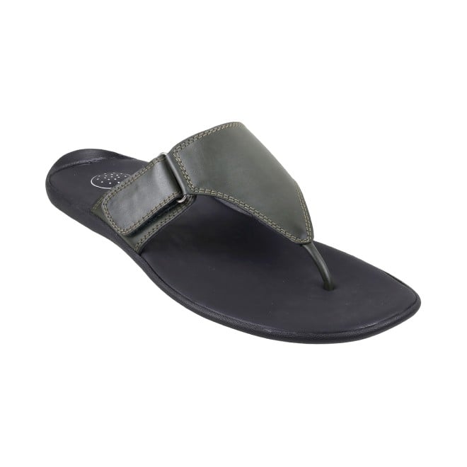 Mochi Men Olive Casual Thong (SKU: 16-6393L-49-46)