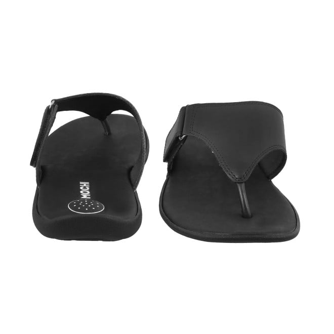 Mochi Men Black Casual Thong (SKU: 16-6393L-11-46)