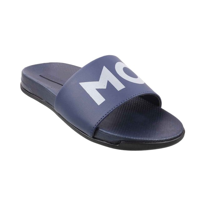 Mochi Men Blue Casual Slippers