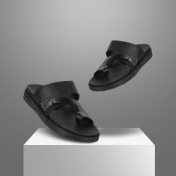 Men Black Casual Slippers