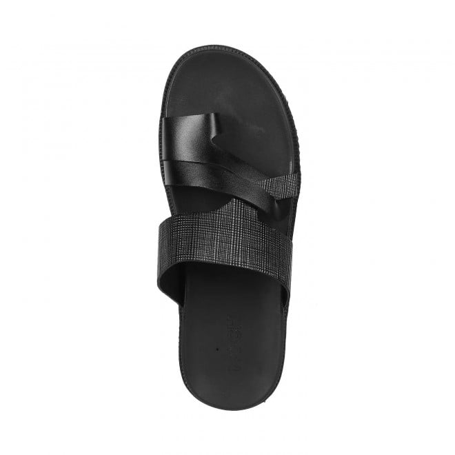 Mochi Men Black Casual Slippers (SKU: 16-658-11-40)