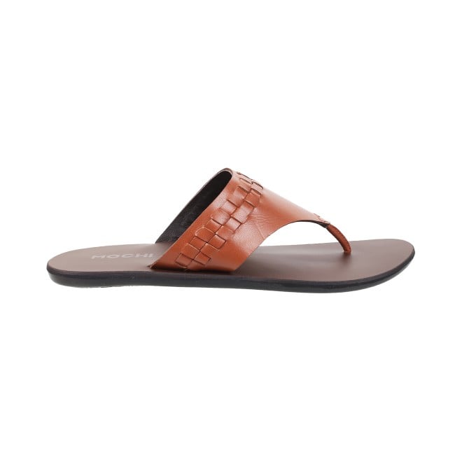 Mochi Men Tan Casual Slippers (SKU: 16-708-23-40)