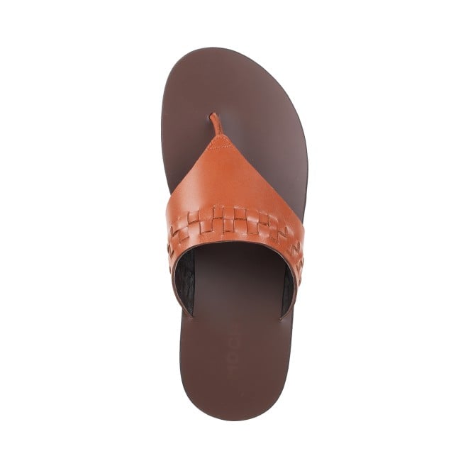 Mochi Men Tan Casual Slippers (SKU: 16-708-23-40)