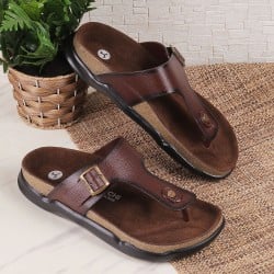 Men Brown Casual Slippers