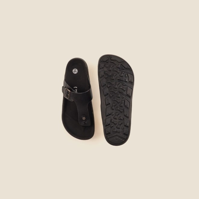 Mochi Men Black Casual Slippers (SKU: 16-753-11-40)