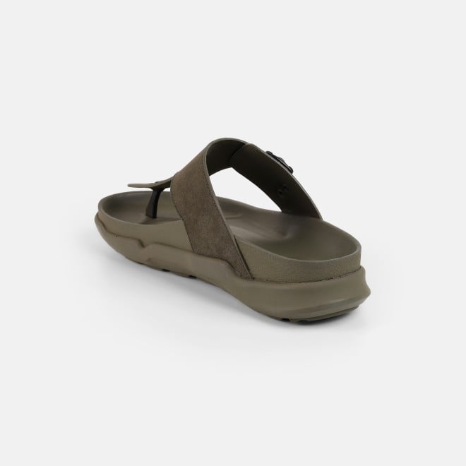 Mochi Men Green Casual Slippers (SKU: 16-753-21-40)