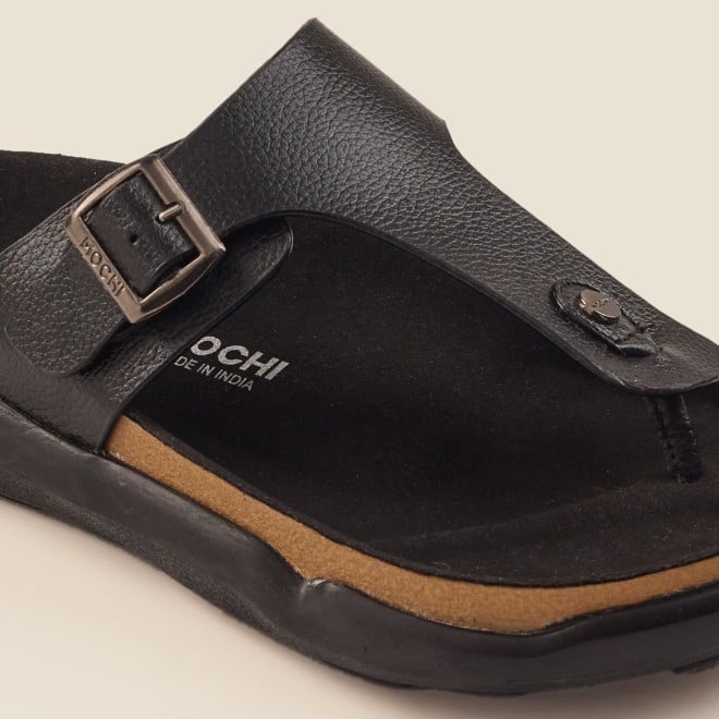Mochi Men Black Casual Slippers (SKU: 16-753-11-40)