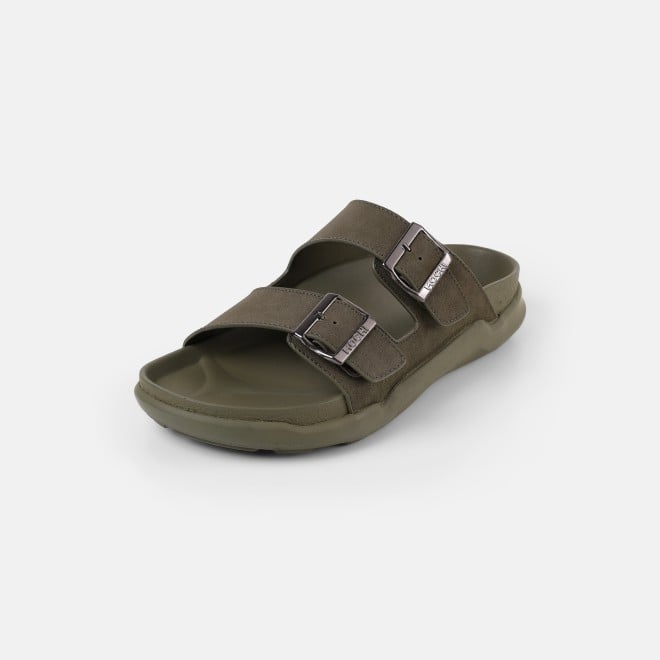 Mochi Men Green Casual Slippers (SKU: 16-754-21-40)