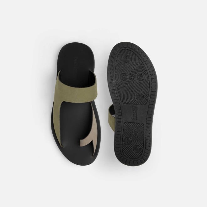 Mochi Men Olive Casual Slippers (SKU: 16-800130-49-39)