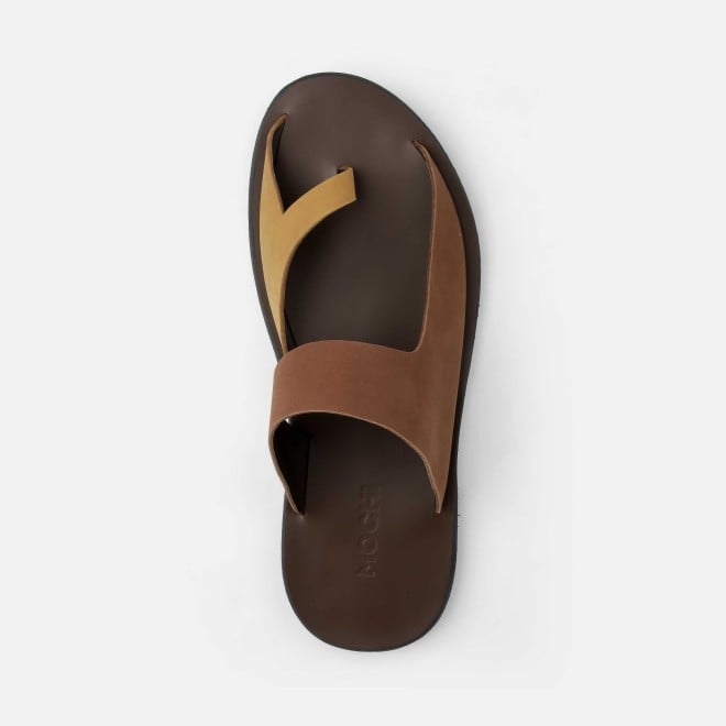 Mochi Men Brown Casual Slippers (SKU: 16-800130-12-39)