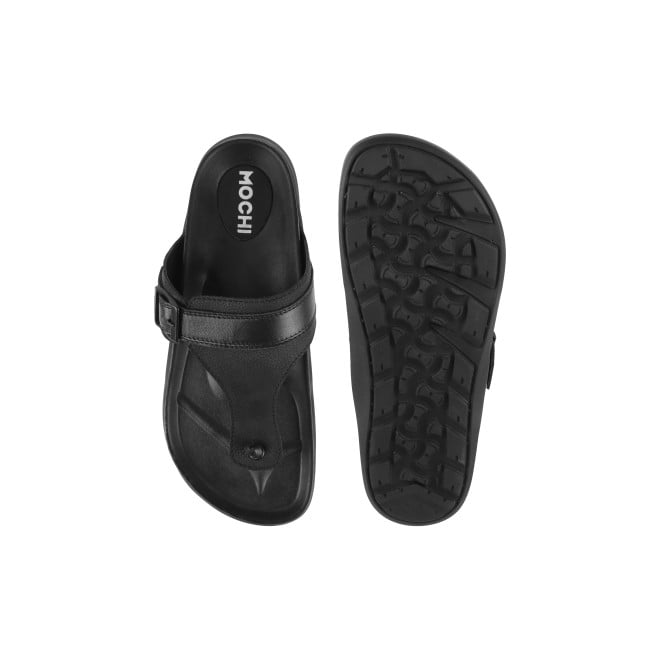 Mochi Men Black Casual Slippers (SKU: 16-800908-11-43)
