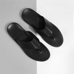 Men Black Casual Slippers