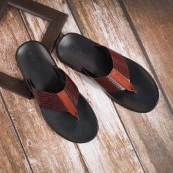 Men Brown Casual Slippers