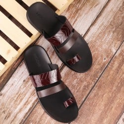 Men Brown Casual Slippers