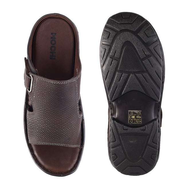 Mochi Men Brown Casual Slip Ons (SKU: 16-8044L-12-46)