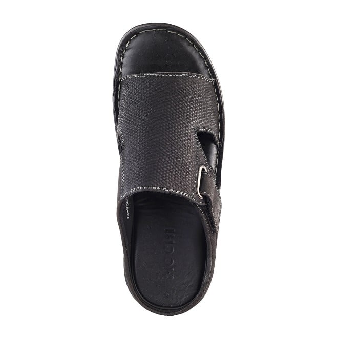 Mochi Men Black Casual Slip Ons (SKU: 16-8044L-11-46)