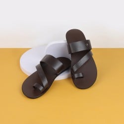 Men Brown Casual Slippers