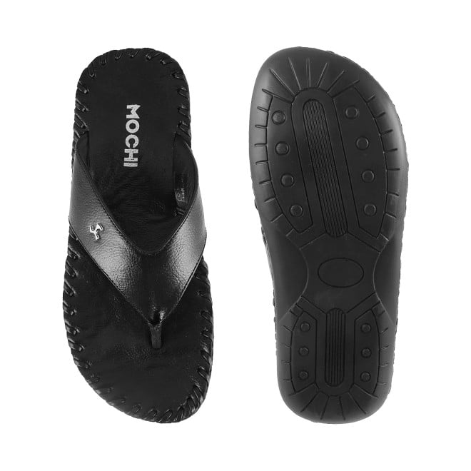 Mochi Men Black Casual Slippers (SKU: 16-808498-11-39)