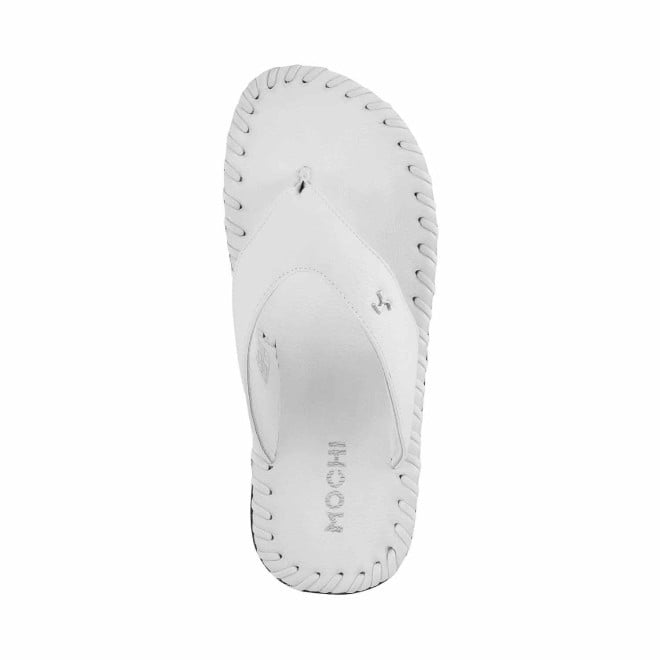 Mochi Men White Casual Slippers (SKU: 16-808498-16-41)