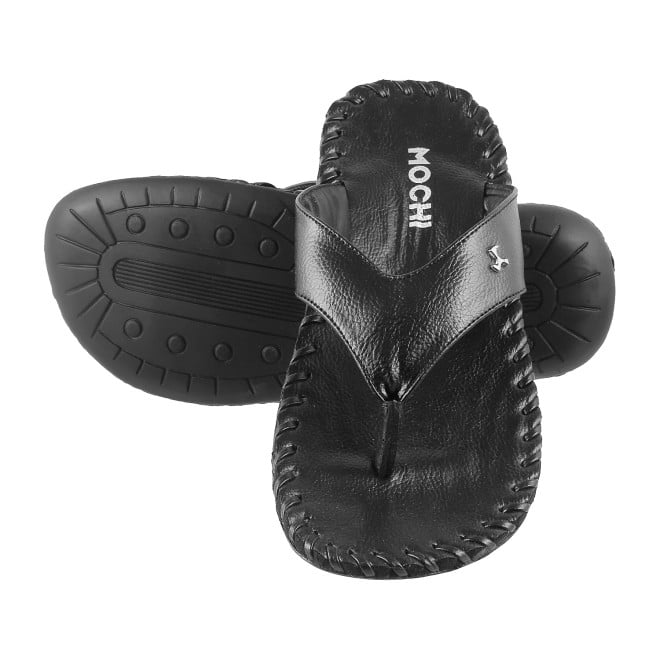 Mochi Men Black Casual Slippers (SKU: 16-808498-11-39)