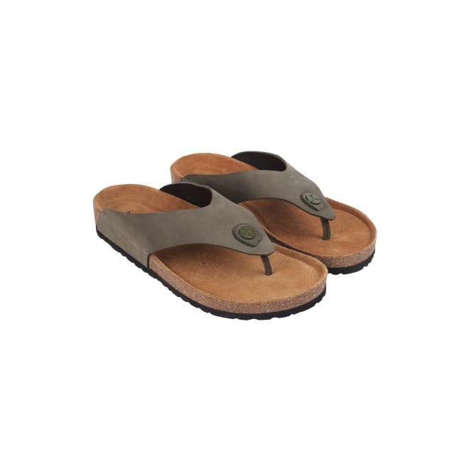 Mochi Men Olive Casual Slippers (SKU: 16-823L-49-46)