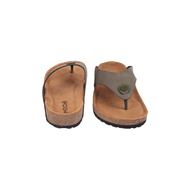 Mochi Men Olive Casual Slippers (SKU: 16-823L-49-46)
