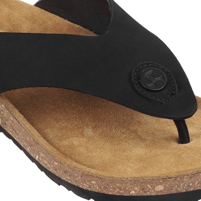 Mochi Men Black Casual Slippers (SKU: 16-823L-11-46)