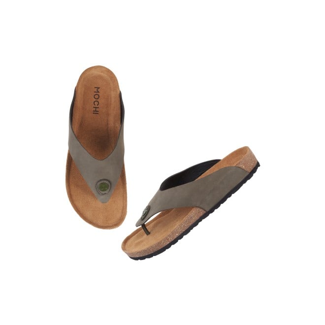 Mochi Men Olive Casual Slippers (SKU: 16-823L-49-46)