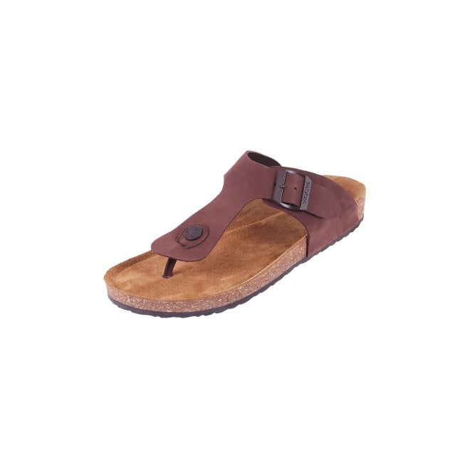 Mochi Men Brown Casual Slippers (SKU: 16-824L-12-46)