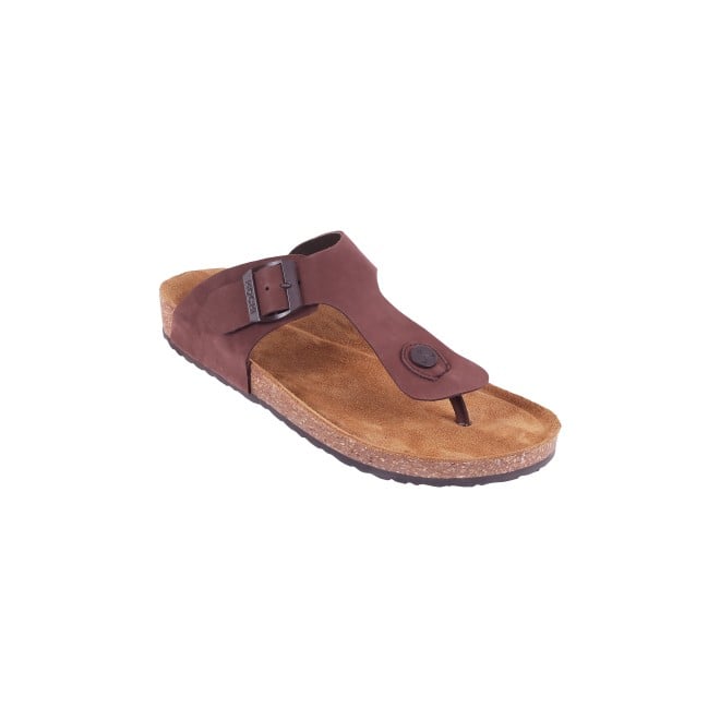 Mochi Men Brown Casual Slippers (SKU: 16-824L-12-46)