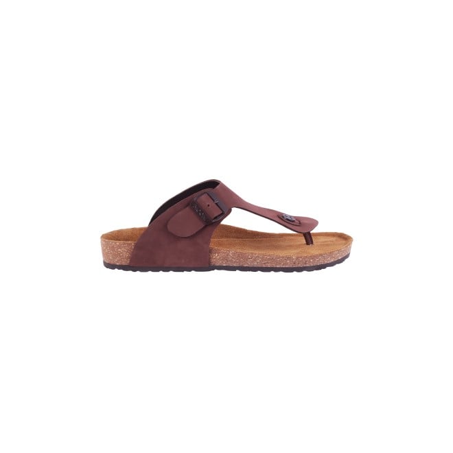 Mochi Men Brown Casual Slippers (SKU: 16-824L-12-46)