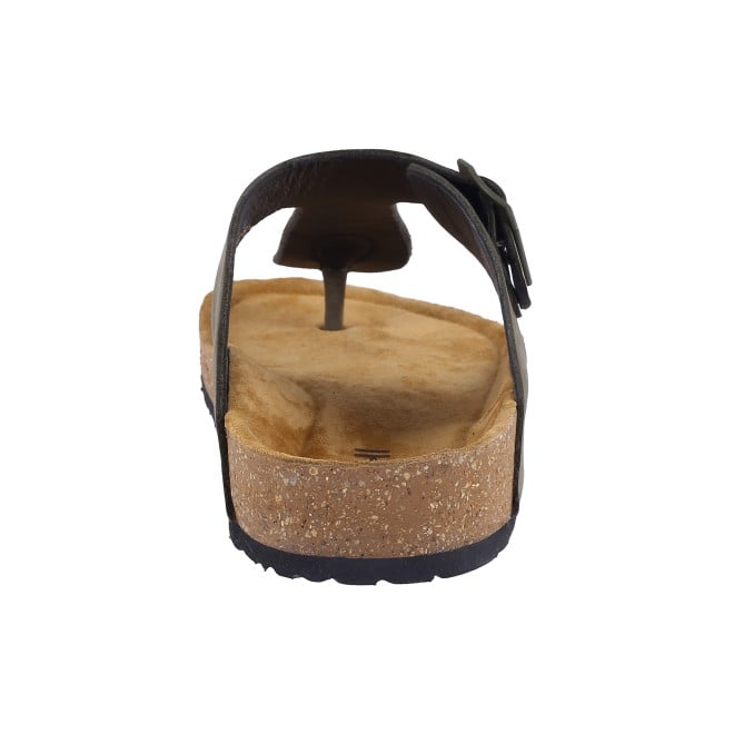 Mochi Men Olive Casual Slippers (SKU: 16-824L-49-46)