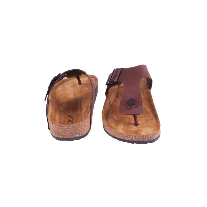 Mochi Men Brown Casual Slippers (SKU: 16-824L-12-46)