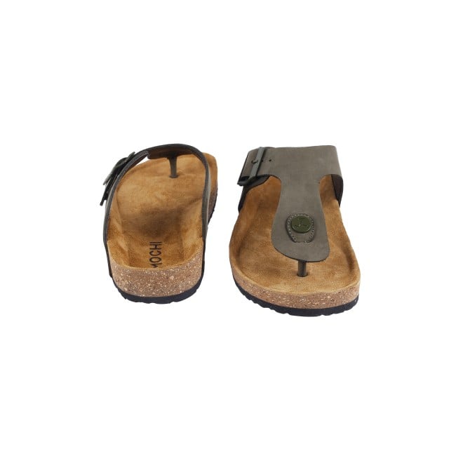 Mochi Men Olive Casual Slippers (SKU: 16-824L-49-46)