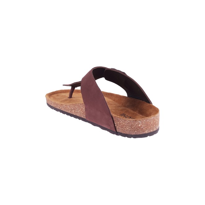 Mochi Men Brown Casual Slippers (SKU: 16-824L-12-46)