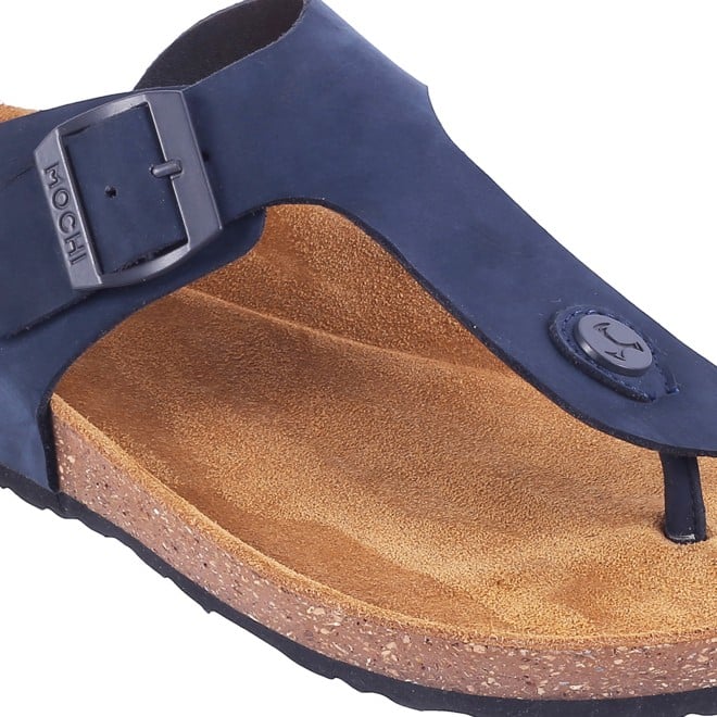 Mochi Men Blue Casual Slippers (SKU: 16-824L-45-46)