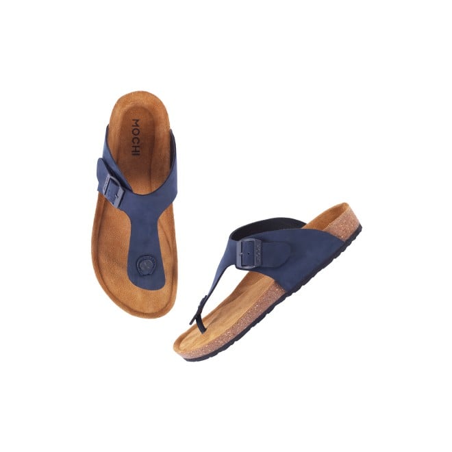 Mochi Men Blue Casual Slippers (SKU: 16-824L-45-46)