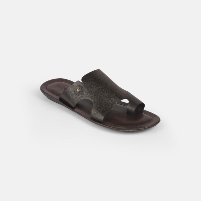 Mochi Men Brown Casual Slip Ons