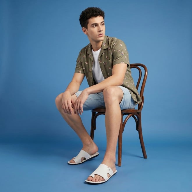 Mochi Men White Casual Slippers (SKU: 16-825-16-39)
