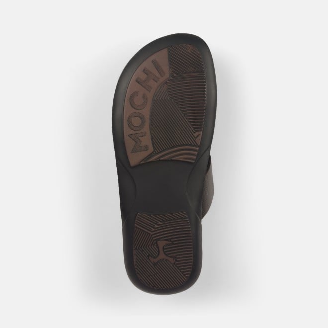Mochi Men Brown Casual Slip Ons (SKU: 16-825-12-39)