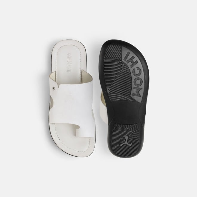 Mochi Men White Casual Slippers (SKU: 16-825-16-39)