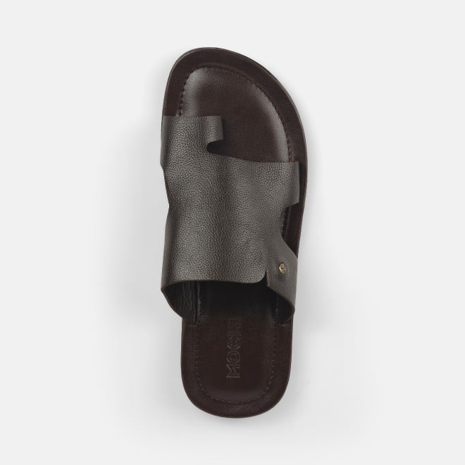 Mochi Men Brown Casual Slip Ons (SKU: 16-825-12-39)