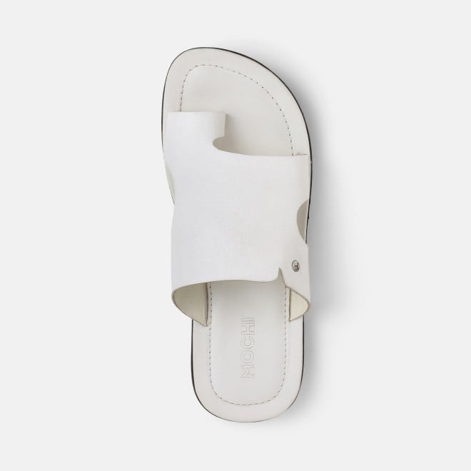 Mochi Men White Casual Slippers (SKU: 16-825-16-39)