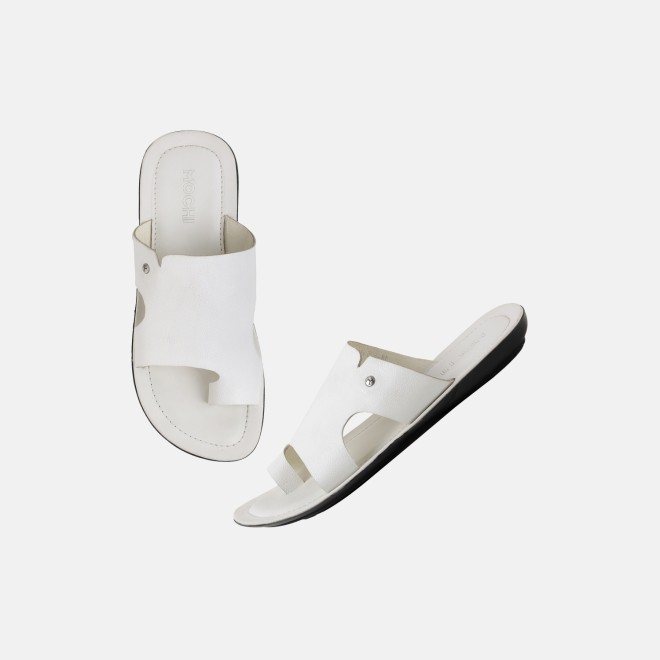 Mochi Men White Casual Slippers (SKU: 16-825-16-39)