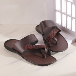 Men Brown Casual Slippers