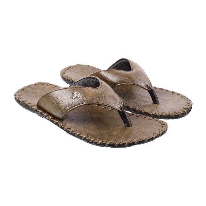 Mochi Men Olive Casual Slippers (SKU: 16-8498L-49-47)