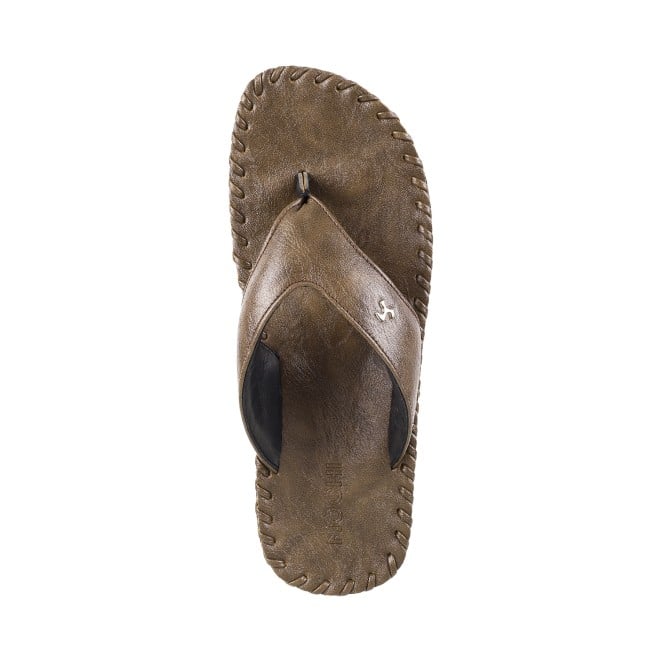 Mochi Men Olive Casual Slippers (SKU: 16-8498L-49-47)