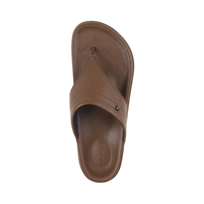 Mochi Men Brown Casual Slippers (SKU: 16-853-12-40)