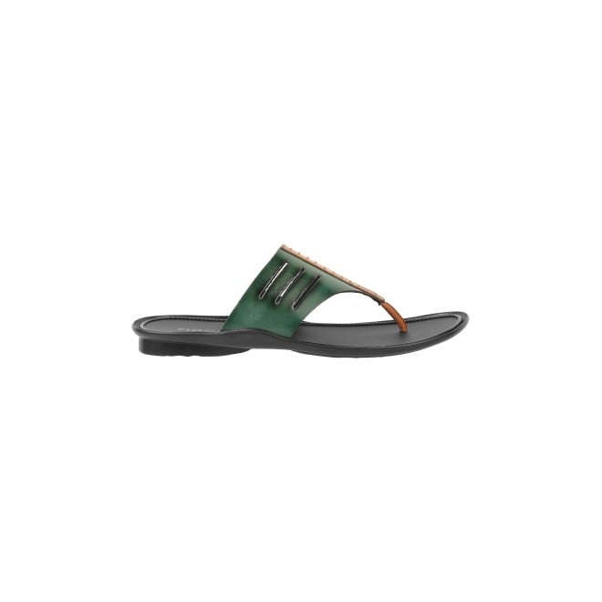 Mochi Men Green Casual Slippers (SKU: 16-861-21-40)