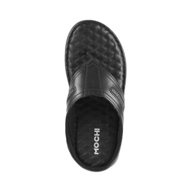 Mochi Men Black Casual Slippers (SKU: 16-863-11-40)